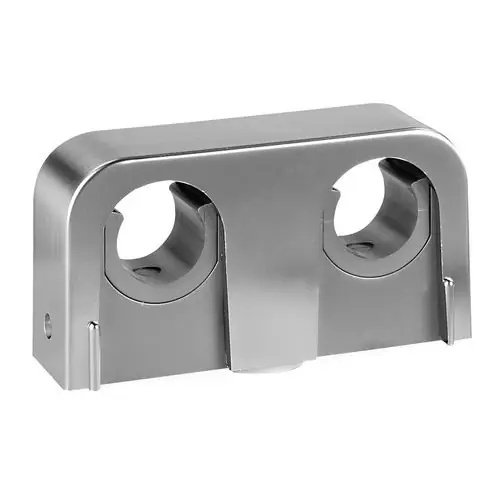 Säker betalning RÖRKLÄMMA 16/20 MM C/C40 MM, C/V25 MM, B=70 MM DUBBEL MATT KROM FALUPLAST