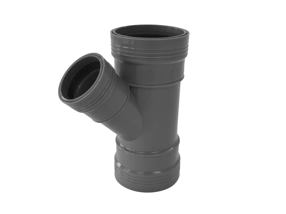 Expressleverans Wafix PP 75/50×45° Grenrör med 3 muff