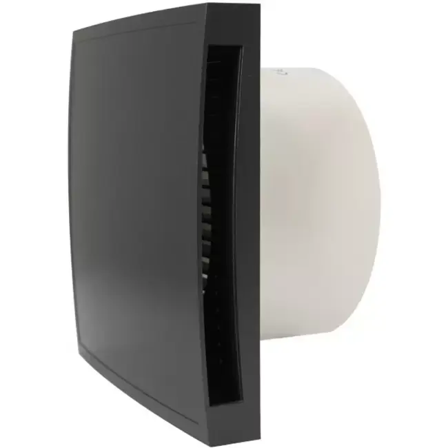 Badrumsfläkt Ø 100 mm antracit med timer - Design EET100TA Begränsat antal