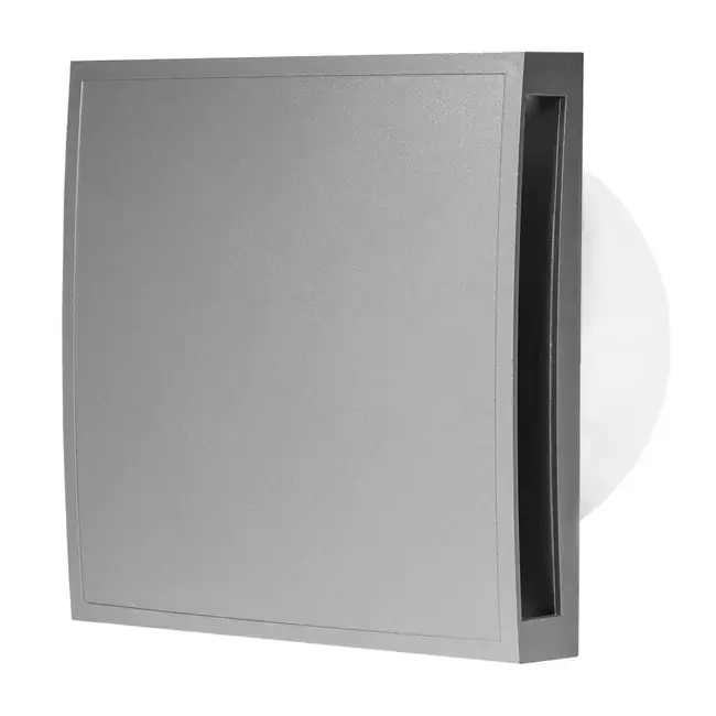 Badrumsfläkt Ø 100 mm silver - design EET100S Trygg betalning
