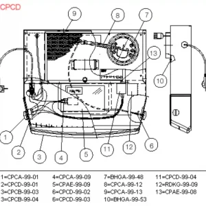Vredcentrum med axel CPCD-99-02 Reapris