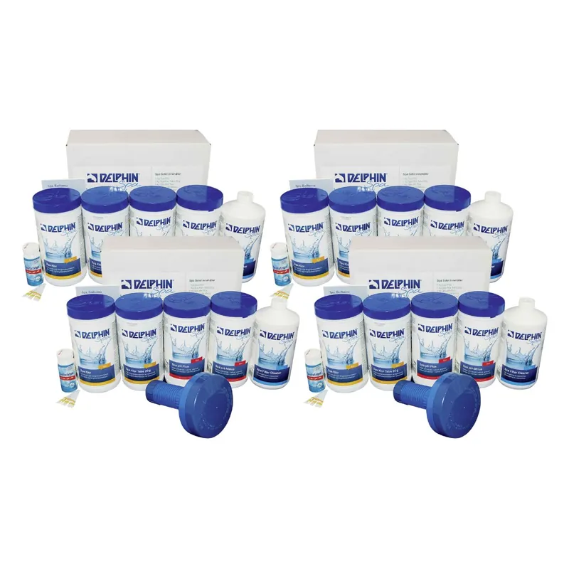 Begränsad tid Startpaket Delphin Spa Startset Klor Tabs 4-pack