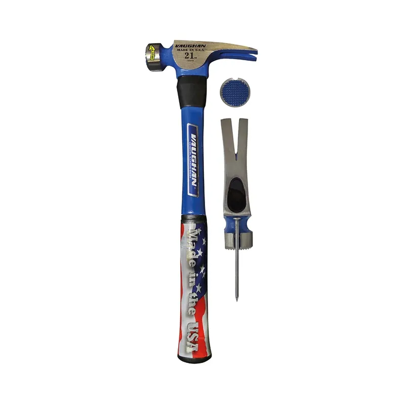 Formspikningshammare 21 oz med räfflad slagyta och glasfiberskaft Vaughan Extra rabatt