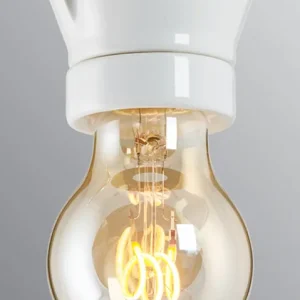 Beställ nu Fotlamphållare E27 vit porslin Ifö Electric
