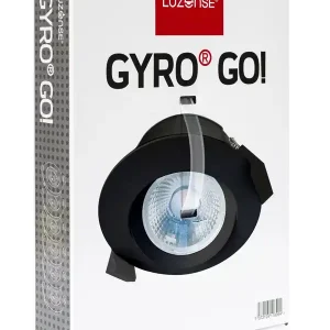 Gyro Go Downlight Sixpack 8W Svart Rabatt