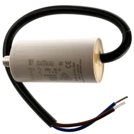 Begränsat erbjudande Kondensator med 2uF / 450V kabel 56x28mm