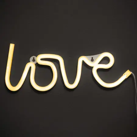 Nyhet LED-lampa Love varmvit 34 cm
