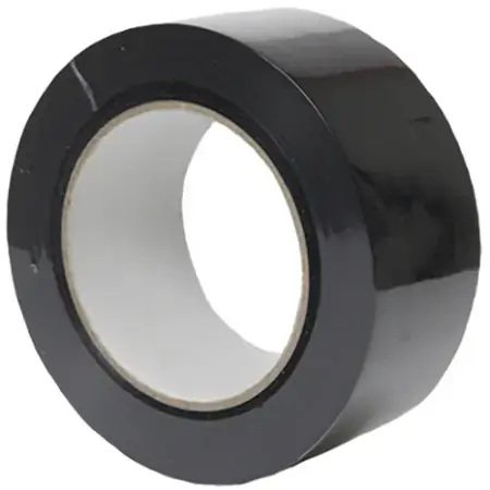 Byggtejp 50mm x 50m svart PE Lågt pris