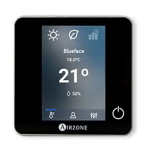 Wired termostat Airzone Blueface Zero svart Snabb leverans