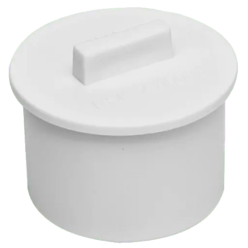 Ändlock Falu 74950 vit PP 40 mm, Faluplast Begränsat antal