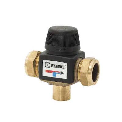Rabatt Termostatisk blandningsventil VTA323 35-60°C DN20 Kvs 1,5 22 mm, ESBE