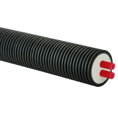 Värmerörskulvert PexFlex PLUS 40+40/145 mm DUO PN6 (metervara), Rauheat Kampanj