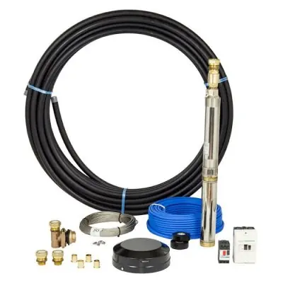 Djupbrunnspumpspaket EQP 3" 45 l/min djup 80 m (3x400V), EMTEK Populärt val